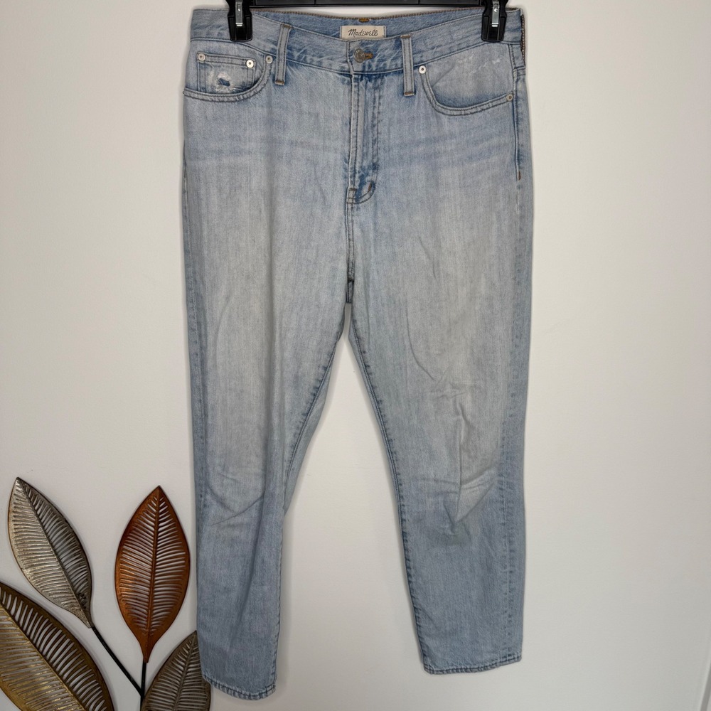 E2 Madewell The Perfect Summer Jean Light Wash High Rise Tapered Denim 30